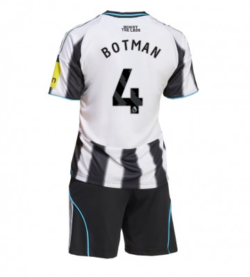 Newcastle United Sven Botman #4 Hjemmebanesæt Børn 2025-26 Kort ærmer (+ korte bukser)